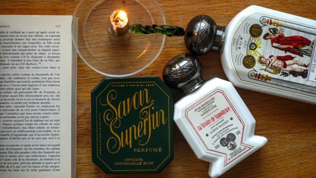 perfume soap and scented oil from the Officine Universelle Buly 1803