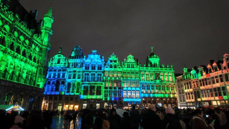 Brussels by Night: Grand-Place Lights, Jacques Brel & Gaufres de Bruxelles