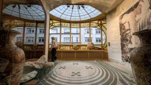 Interior view of Maison Hannon, capturing the light and 'slow living' atmosphere of 19th-century Brussels.
