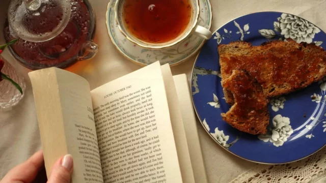 A Sunday moment of respite, with a famous saga and a bit of marmalade, the perfect moment for a conversation on committments in the life of readers. This was the opportunity to catch up on my progress of The Cazalet Chronicles by Elizabeth Jane Howard, and for an imaginary tea time in the British country side. Have you listened to this week's podcast episode ?
Link in bio ☕
.
.
.
#ritualofreading #readingsalon #booklover #bookworm #booksofinstagram #bookcommunity #ofcosymoments #instabooks #readingtime #cazalet #elizabethjanehoward