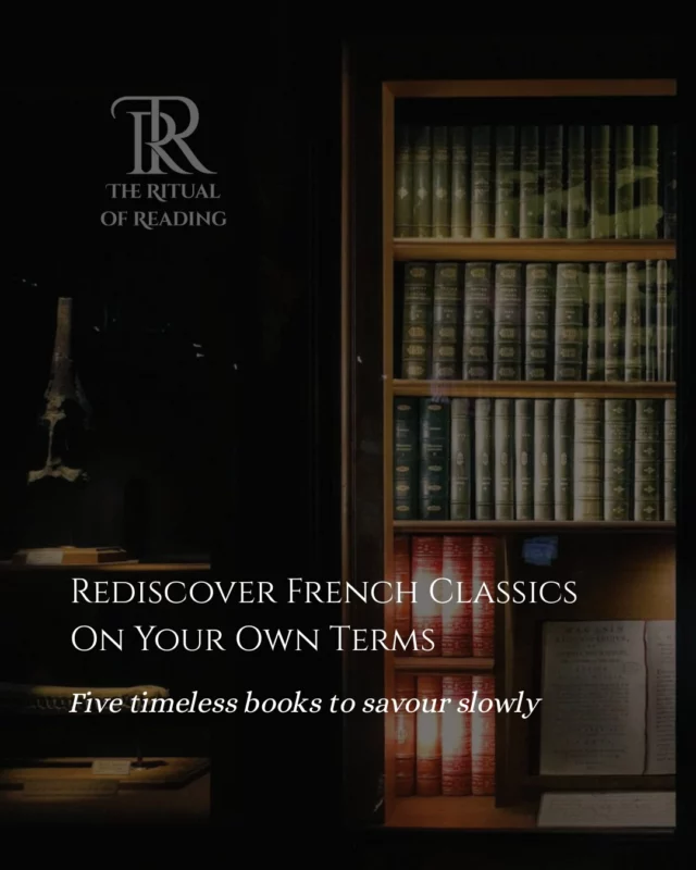 Some of the greatest books ever written feel like homework. But what if they became part of your personal ritual instead?

In my latest article, I revisit five essential works of French literature — through the lens of beauty, presence, and slow reading.

This isn’t a school list — it’s a quiet invitation to rediscover Molière, Maupassant, Flaubert, Balzac, and Zola with new eyes.

✨ Read the article on The Ritual of Reading
(link in bio)

#FrenchLiterature #ReadingRitual #BookLovers #ClassicBooks #SlowLiving #LiteraryFrance #AutumnReading #RitualOfReading